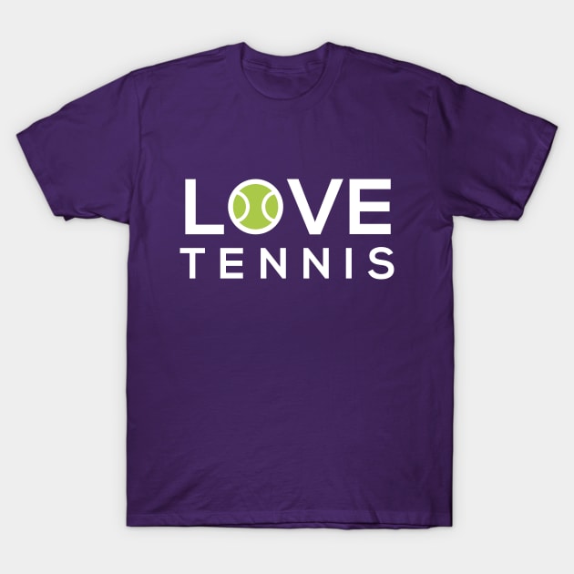 Love Tennis T-Shirt by EbukaAmadiObi19